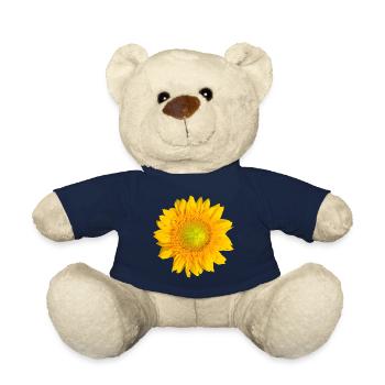 Tournesol Tournesol Fleur Floral Floral Floral - Nounours - bleu marine - Devant