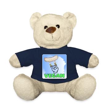 SAUCISSE VÉGÉTALIENNE - EAT ZOMBIE - Nounours - bleu marine - Devant