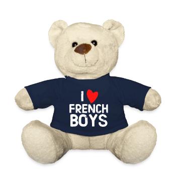 J'adore les Garçon Français - Nounours - bleu marine - Devant