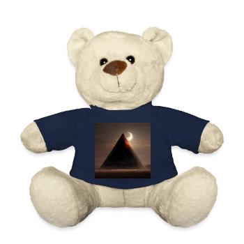 Egyptian Pyramid with Eclipse - Teddy Bear - french navy - Front
