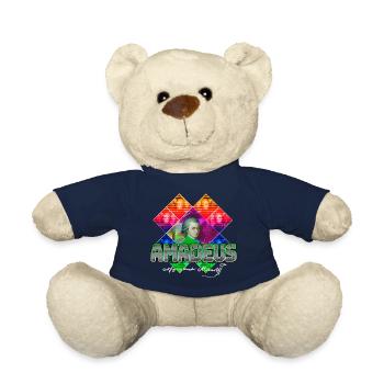 Mozart Pop-Art | Wolfgang Amadeus Mozart Geschenk - Teddy - French Navy - Vorne