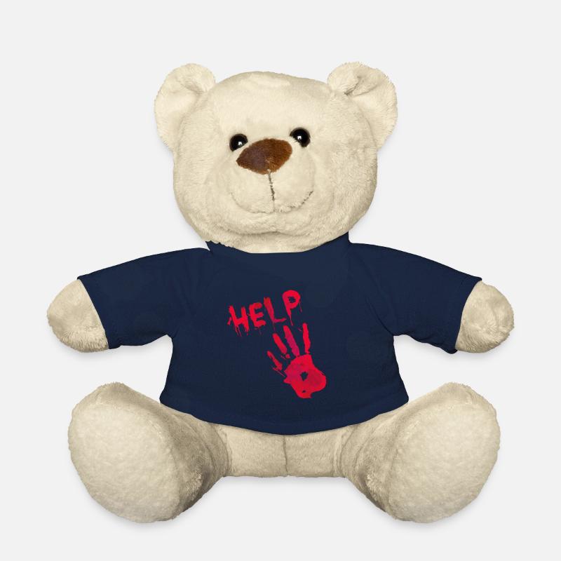 HILFE Hand in Blut Spezial Halloween - Teddy - French Navy