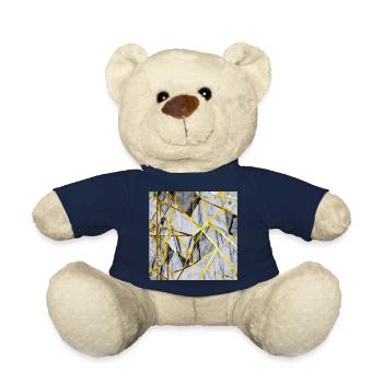 Marmor Mosaik Gold Textur - Teddy - French Navy - Vorne