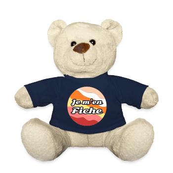 Je m'en fiche - Nounours - bleu marine - Devant