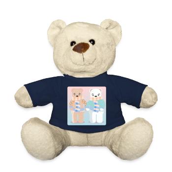 Brown Bear Polar Bear - Animal pairs - Winter pairs - Teddy Bear - french navy - Front