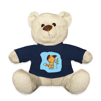 Fox - Teddy Bear - french navy - Front