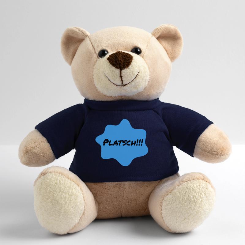 Platsch Blau Farbklecks Teddy