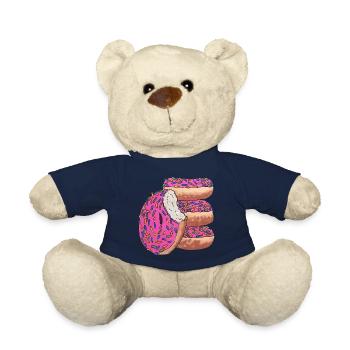 Donut Stapel pink lecker naschen - Teddy - French Navy - Vorne