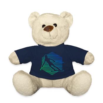 Skiing Freestyle Skiers Ski Stunt Ski - Teddy Bear - french navy - Front
