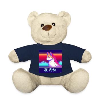 Moderne Kitsun Japanische Kami Fox Kitsune - Teddy - French Navy - Vorne