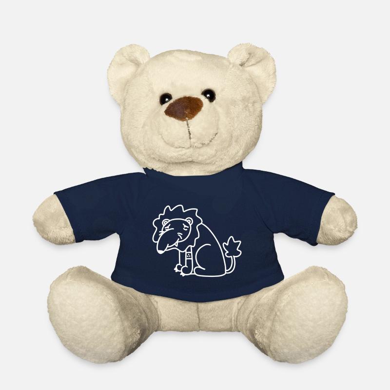 Anti-Zoo Eleven Blanc - Nounours - bleu marine