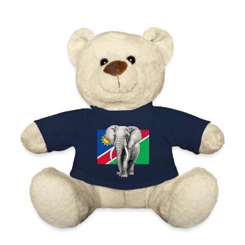 Elefant Flagge von Namibia - Teddy - French Navy - Vorne
