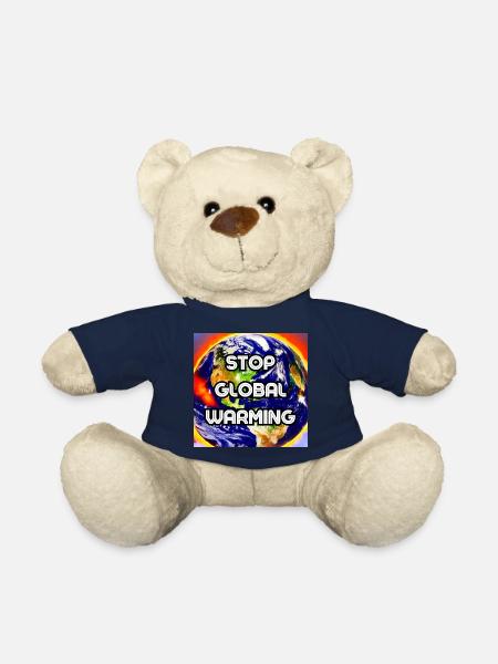 Stopper le réchauffement climatique - Nounours - bleu marine
