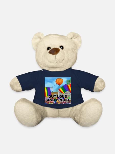 À voix haute et fier - Nounours - bleu marine