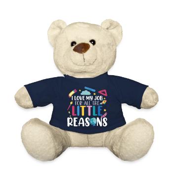 J’aime mon travail pour toutes les petites raisons - Nounours - bleu marine - Devant