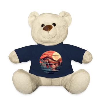 Trout at sunset Atmospheric design - Teddy Bear - french navy - Front