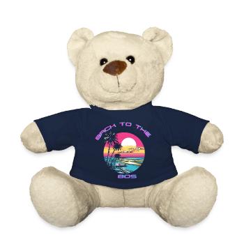 Retro Sonnenuntergang Strand Design - Teddy - French Navy - Vorne