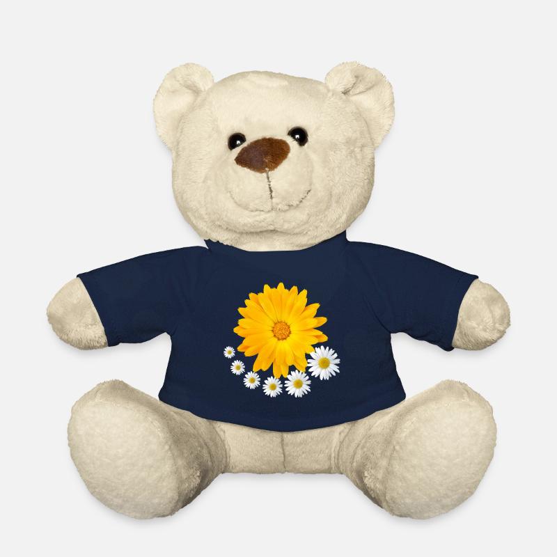 orange blühende Ringelblume Margerite Blume floral - Teddy - French Navy
