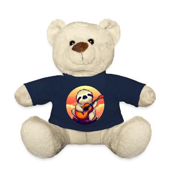 Faultier-Gitarrist bei Sonnenuntergang - Entspannt - Teddy - French Navy - Vorne