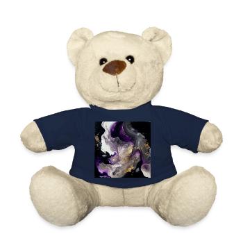 Lila und Gold Farbe Wirbelmuster - Teddy - French Navy - Vorne