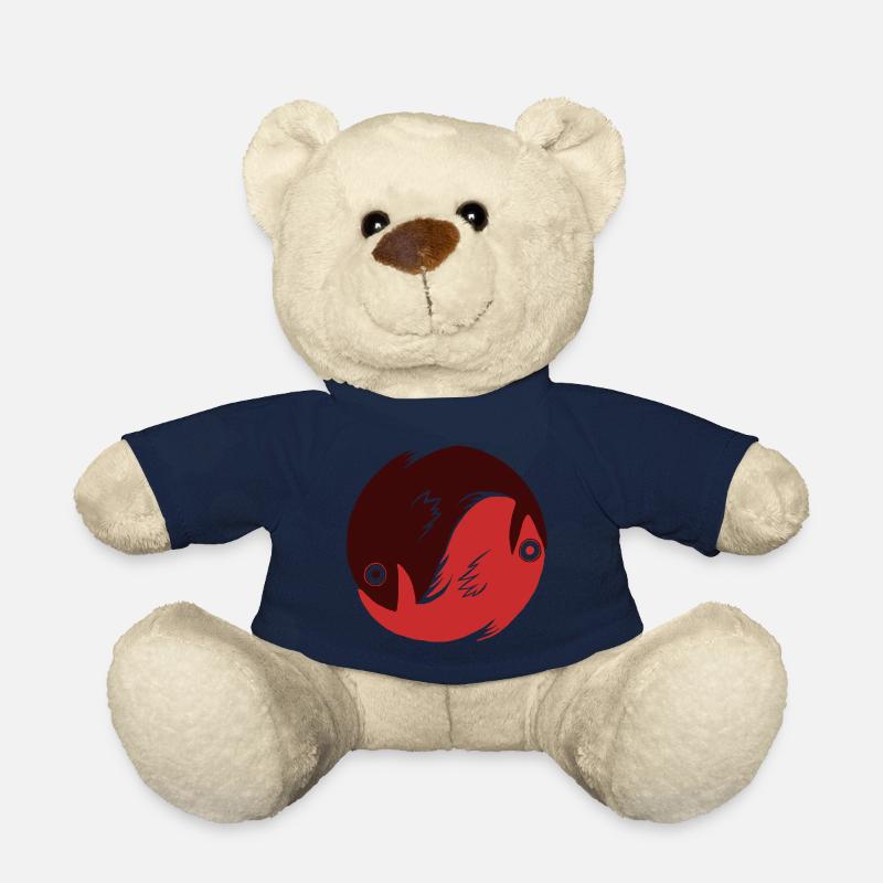 Ying Yang - Fische rot - Teddy - French Navy
