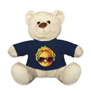 Kawaii Fast Food Freude: Burger Trio - Teddy - French Navy - Vorne