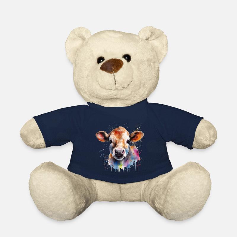 calf - Teddy Bear - french navy
