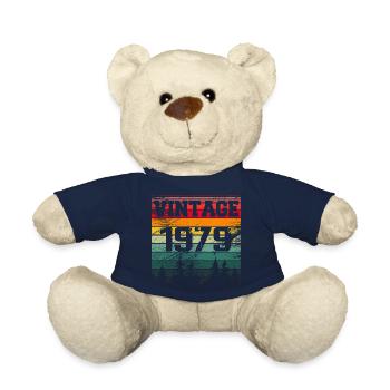1979 Vintage Geburtstagsgeschenk 1979 Retro - Teddy - French Navy - Vorne