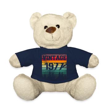 1977 Vintage Geburtstagsgeschenk 1977 Retro - Teddy - French Navy - Vorne