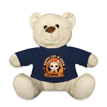 Halloween Cat Pumpkin Costume Cute Cute Funny - Teddy Bear - french navy - Front
