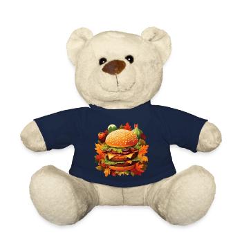 Autumnal indulgence: burgers in colorful foliage - Teddy Bear - french navy - Front