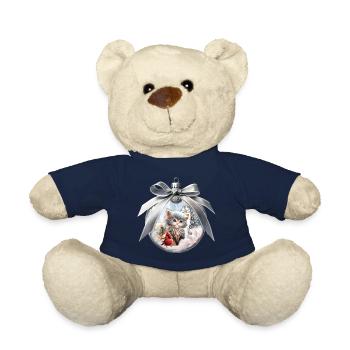 Kleines Kätzchen mit Vogel. - Teddy - French Navy - Vorne