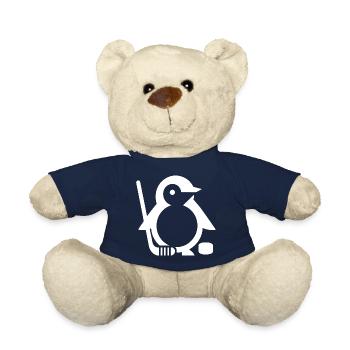 Minimalistischer Pinguin Eishockeyspieler - - Teddy - French Navy - Vorne