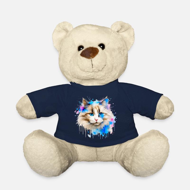 Ragdol Cat - Teddy Bear - french navy