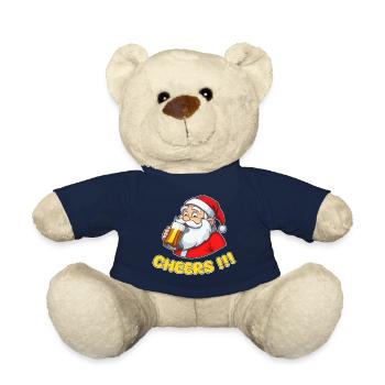 Weihnachtsmann mit Bier Cheers!!! - Teddy - French Navy - Vorne