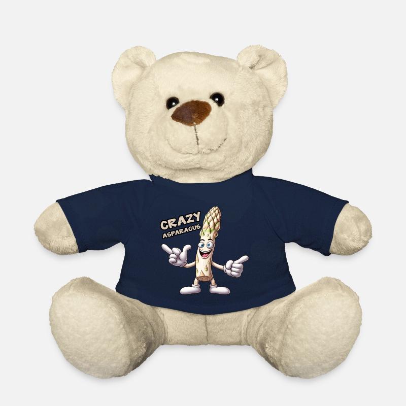 Légumes fous : Asparagus Pro lève le pouce - Nounours - bleu marine