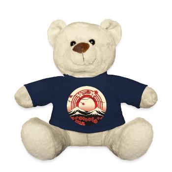 Kyoto Berge: Kirschblüten und Flagge - Teddy - French Navy - Vorne
