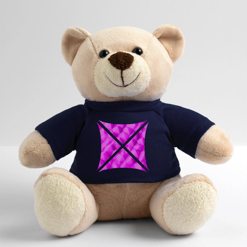 Conception de polygone abstrait rose Nounours