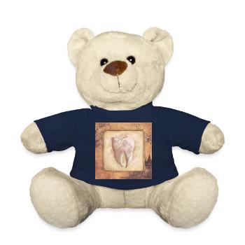 Vintage Art für Zahnarzt & Zahnarzthelferin - Teddy - French Navy - Vorne