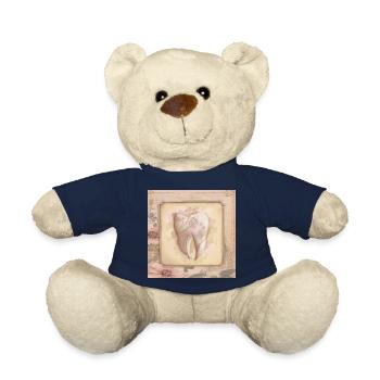 Vintage Art für Zahnarzt & Zahnarzthelferin - Teddy - French Navy - Vorne