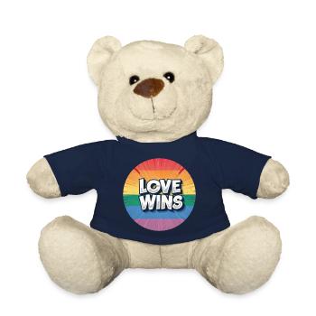 L’amour LGBTQ gagne - Nounours - bleu marine - Devant