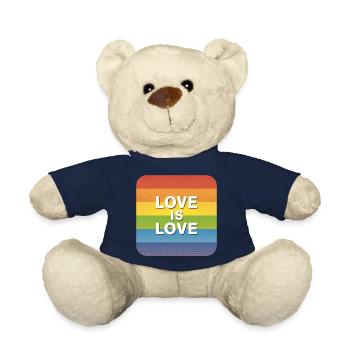 LGBTQ Love is Love - Teddy - French Navy - Vorne