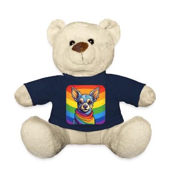 LGBTQ Chihuahua - Nounours - bleu marine - Devant