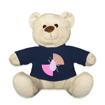Duo Pastellgrau Rosa - Teddy - French Navy - Vorne