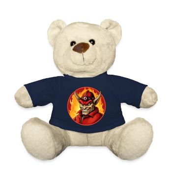 Teufel Fire Brigade / Firefighter Devil - Teddy Bear - french navy - Front