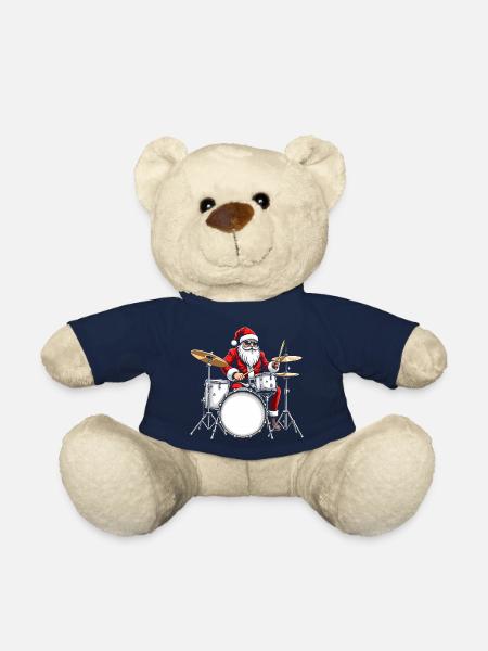 Santa Claus Schlagzeug-Set. Vintage Drummer - Teddy - French Navy
