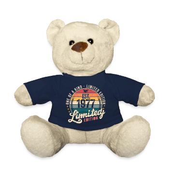geburtstagsgeschenk 1977 Jahrgang 1977 Retro 1977 - Teddy - French Navy - Vorne