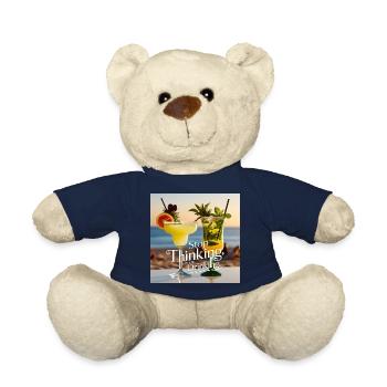 Cocktails avec texte humoristique - Nounours - bleu marine - Devant