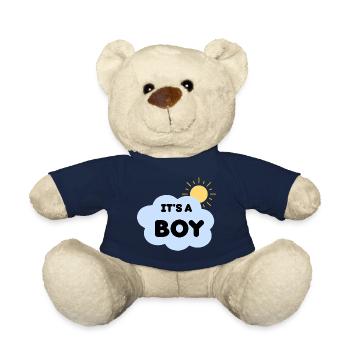 Durchsage Geburtsjunge Cloud Sun, es ist ein Junge - Teddy - French Navy - Vorne