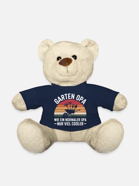 Garden grandpa like a normal only much cooler - Teddy Bear - french navy
